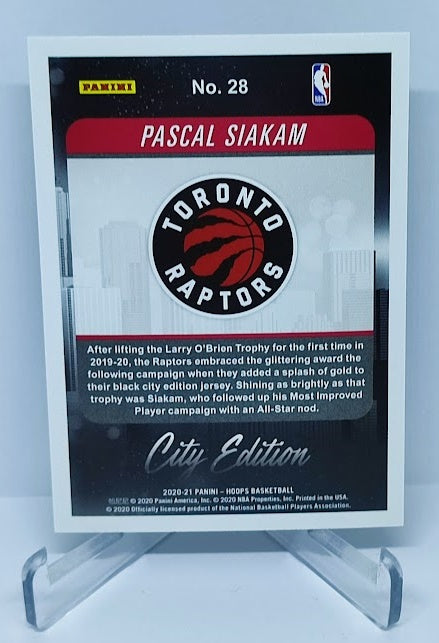 2020-21 Panini Hoops City Edition Pascal Siakam Raptors #28