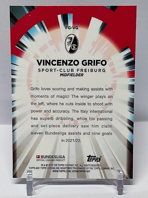 2022-23 Topps Chrome Flash of Genius Vincenzo Grifo Freiburg