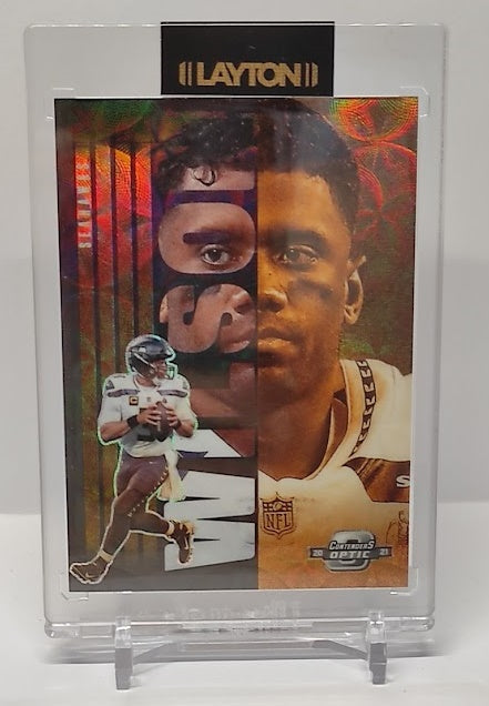 2021 Panini Contenders Optic Splitting Image Russell Wilson Seattle 02/25 *2