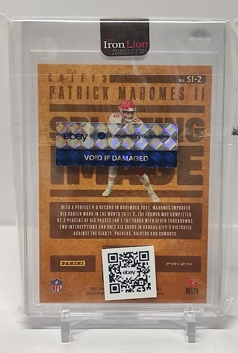 2021 Panini Contenders Optic Splitting Image Patrick Mahomes Chiefs 03/25 *2