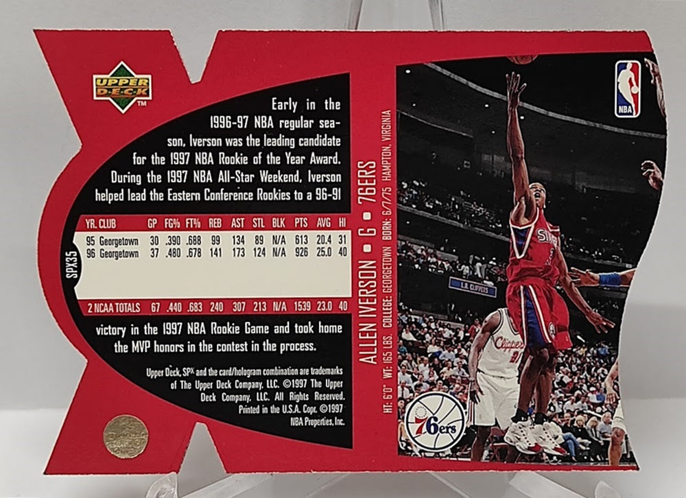 1997-98 Upper Deck SPX Allen Iverson 76ers #SPX35 *2