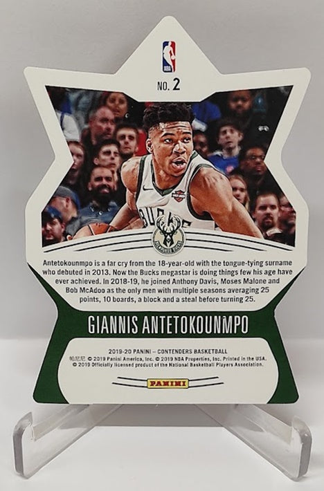 2019-20 Panini Contenders Superstar Giannis Antetokounmpo Bucks #2 *2