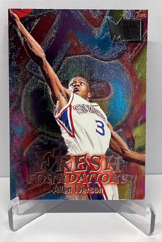 1996-97 Fleer Metal Fresh Foundation Allen Iverson 76ers #236