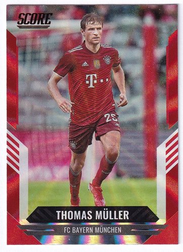 2021-22 Panini Score FIFA Red Laser Thomas Müller Bayern München #177