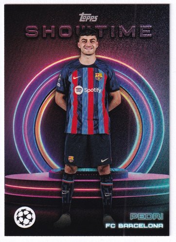 2022-23 Topps Showtime Champions League Pedri Barcelona