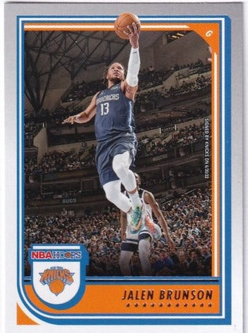 2022-23 Panini Hoops Jalen Brunson Knicks #121