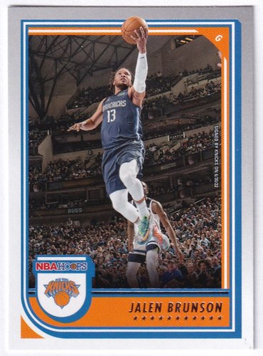 2022-23 Panini Hoops Jalen Brunson Knicks #121