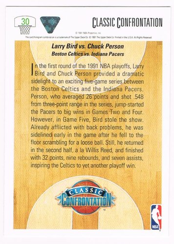 1991-92 Upper Deck Larry Bird Boston Celtics #30