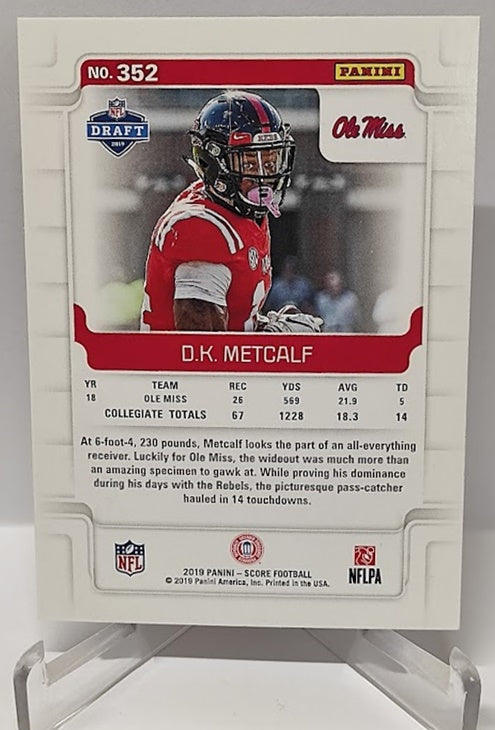 2019 Panini Score NFL RC DK Metcalf Ole Miss #352 *2