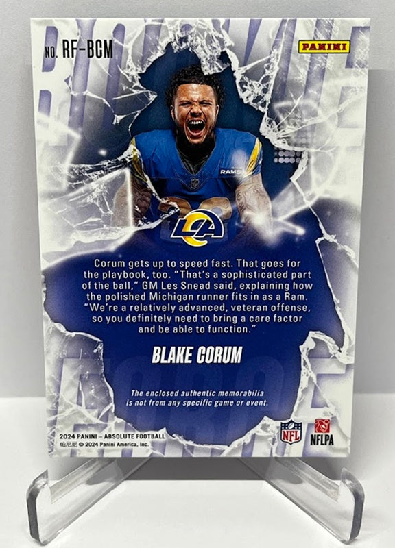 2024 Panini Absolute Memorabilia RC Blake Corum Los Angeles Rams *3