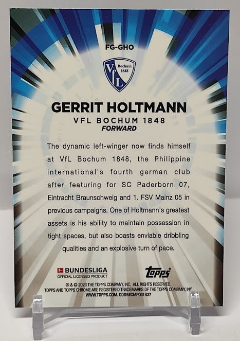 2022-23 Topps Chrome Flash of Genius Gerrit Holtmann Bochum