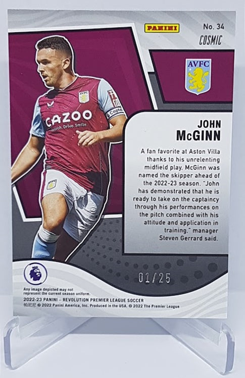 2022-23 Panini Revolution Cosmic John McGinn Aston Villa 01/25 #34