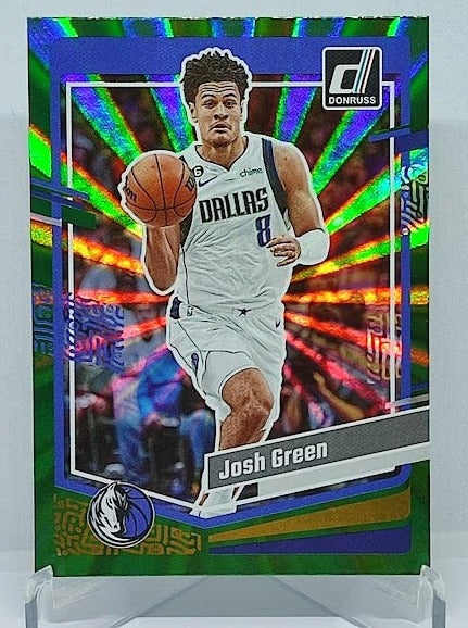 2023-24 Panini Donruss Green Laser Josh Green Mavericks #129