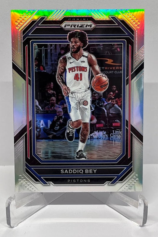 2022-23 Panini Prizm Silver Saddiq Bey Detroit Pistons #84