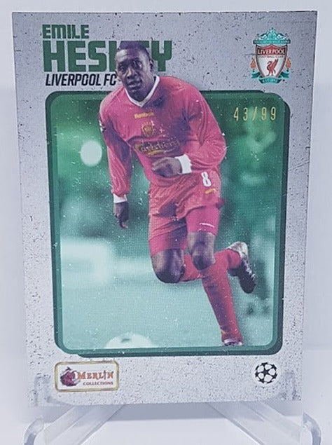 2022 Topps Merlin Heritage 98 Emile Heskey Liverpool FC 43/99 #163