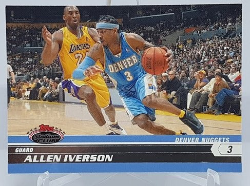 2007 Topps Stadium Club Allen Iverson Denver Nuggets with Kobe #33