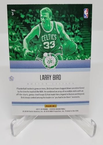 2017-18 Panini Status Symbols Larry Bird Celtics #3