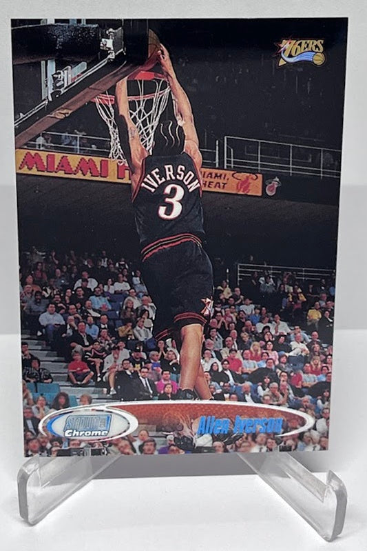 1998-99 Topps Chrome Stadium Club Allen Iverson Philadelphia 76ers #27