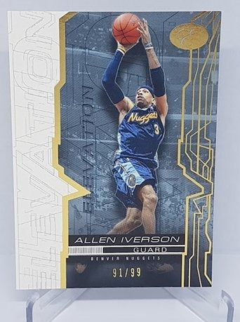 2007-08 Topps Bowman Elevation Allen Iverson Nuggets 91/99 #3