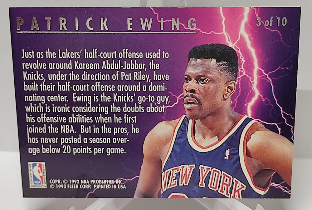 1993-94 Fleer Ultra Scoring Kings Patrick Ewing New York Knicks #3 *2