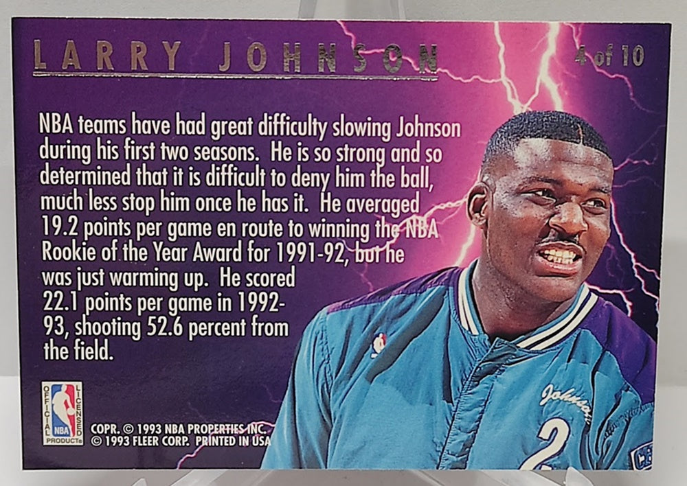 1993-94 Fleer Ultra Scoring Kings Larry Johnson Charlotte Hornets #4 *2