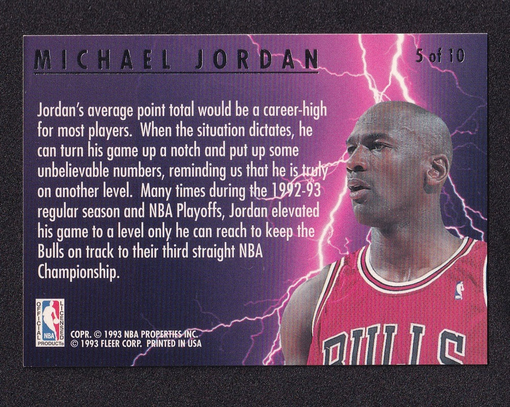 1993-94 Fleer Ultra Scoring Kings Michael Jordan Chicago Bulls #5 *2