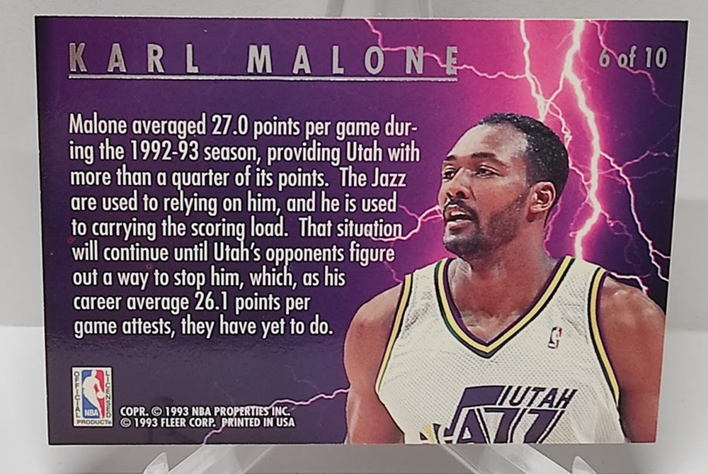 1993-94 Fleer Ultra Scoring Kings Karl Malone Utah Jazz #6 *2