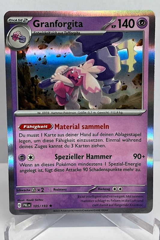 Pokemon Entwicklungen in Paldea Granforgita 105/193 Holo Deutsch #99