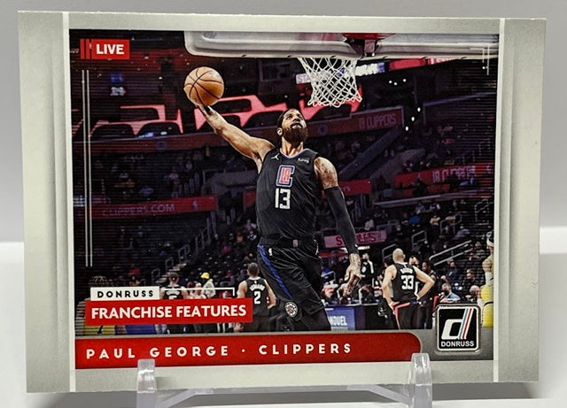 2021-22 Panini Donruss Franchise Features Paul George Clippers #10