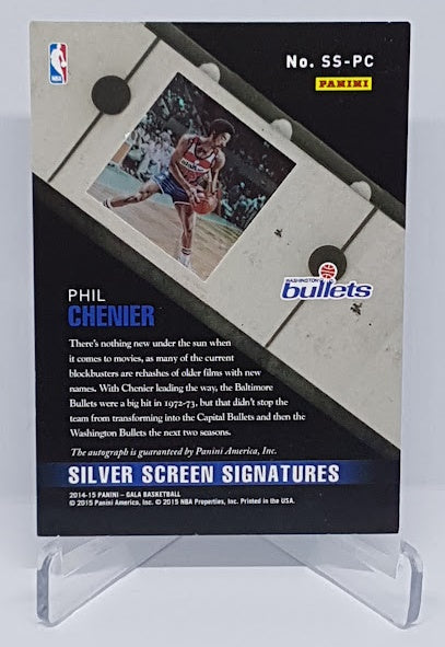 2014-15 Panini Gala Silver Screen Signature Phil Chenier Bullets 37/60