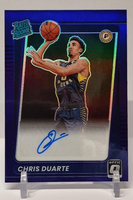 2021-22 Panini Donruss Optic Rated Rookie Purple Prizm Chris Duarte Pacers