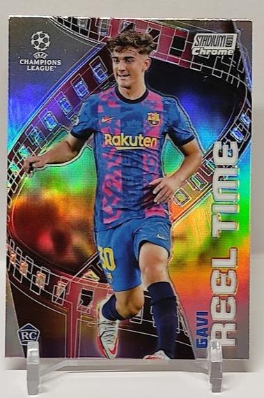 2021-22 Topps Stadium Club Chrome Reel Time RC Gavi Barcelona