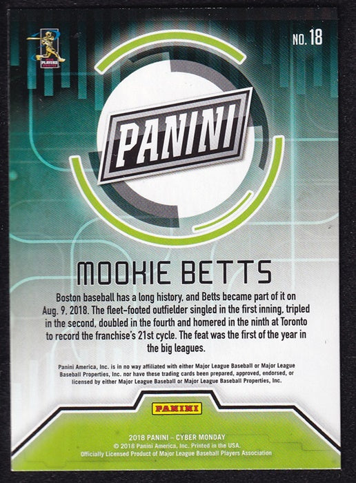 2018 Panini Cyber Monday Mookie Betts Boston #18