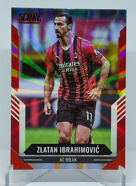 2021-22 Panini Score FIFA Red Laser Zlatan Ibrahimovic AC Milan #104 B