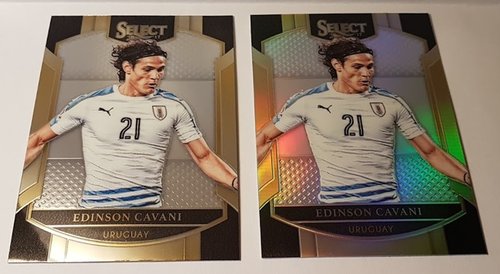 2 Card Lot 2016-17 Panini Select Edinson Cavani #78
