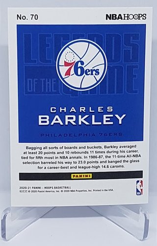 2020-21 Panini Hoops Legends of the Game Charles Barkley 658/699 #70