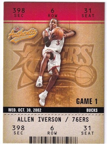 2002-03 Fleer Game 1 Allen Iverson 76ers #56