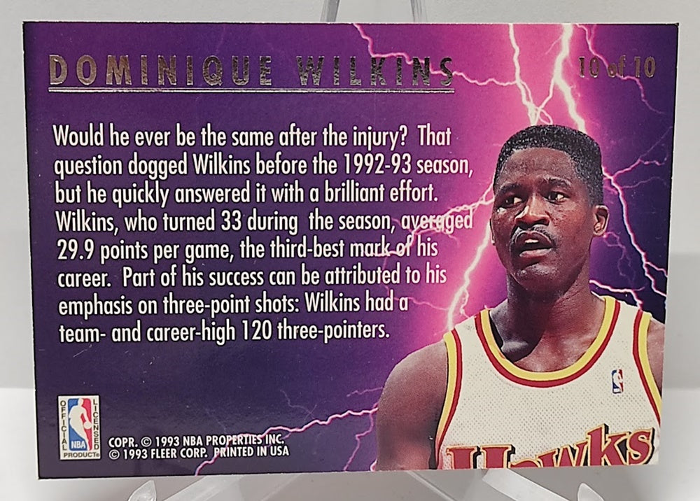 1993-94 Fleer Ultra Scoring Kings Dominique Wilkins Hawks #10 *2