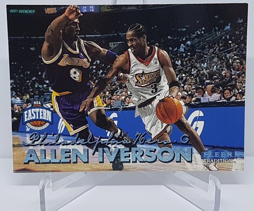 1999-00 Fleer Tradition light blue Allen Iverson with Kobe 76ers #33