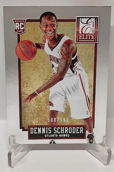 2013-14 Panini Elite RC Dennis Schröder Hawks 508/999 #216 *2