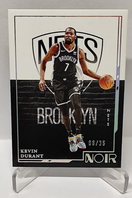 2021-22 Panini Noir Kevin Durant Brooklyn Nets 08/35 #129 *2