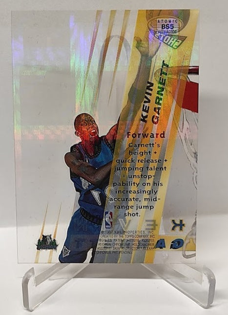 1997 Topps Bowmans Best Shots Atomic Refractor Kevin Garnett Minnesota #5 *2