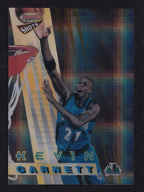 1997 Topps Bowmans Best Shots Atomic Refractor Kevin Garnett Minnesota #5 *2