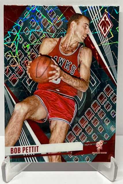 2023-24 Panini Phoenix Teal Lazer Bob Pettit Hawks #217