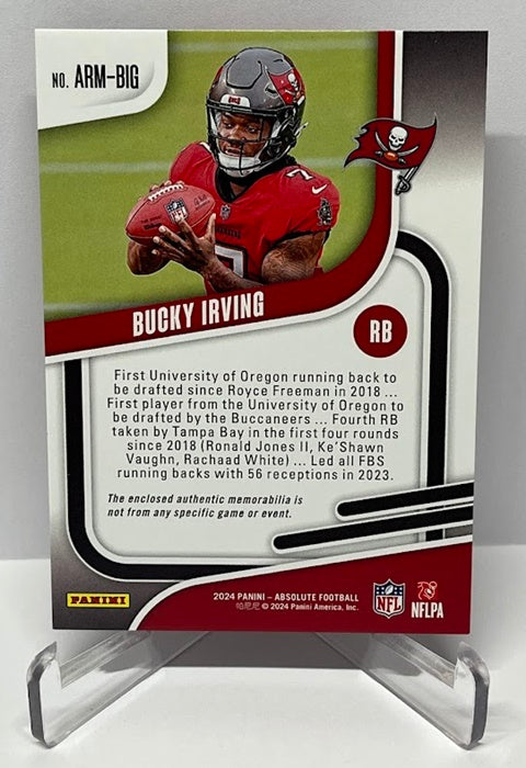 2024 Panini Absolute Rookie Materials RC Bucky Irving Buccaneers *3