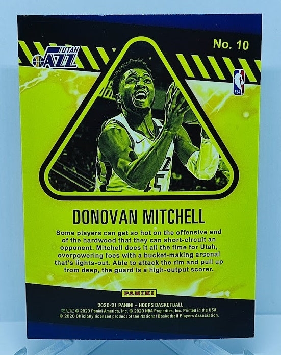 2020-21 Panini Hoops High Voltage Holo Donovan Mitchell Utah #10