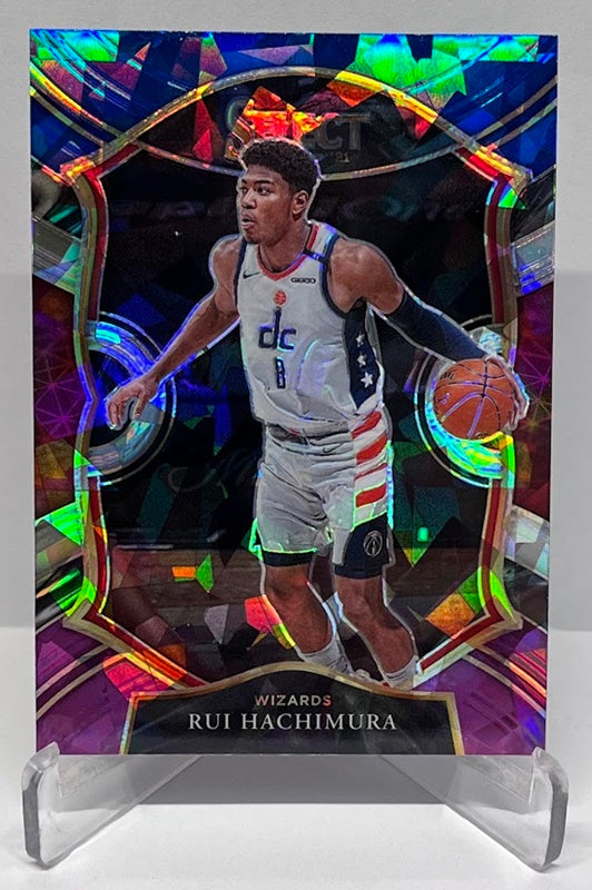 2020-21 Panini Select Cracked Ice Prizm Rui Hachimura Wizards #13