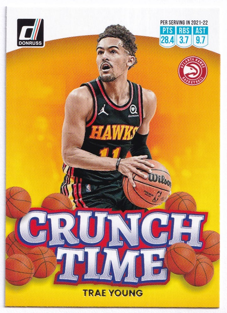 2022-23 Panini Donruss Crunch Time Trae Young Hawks #2