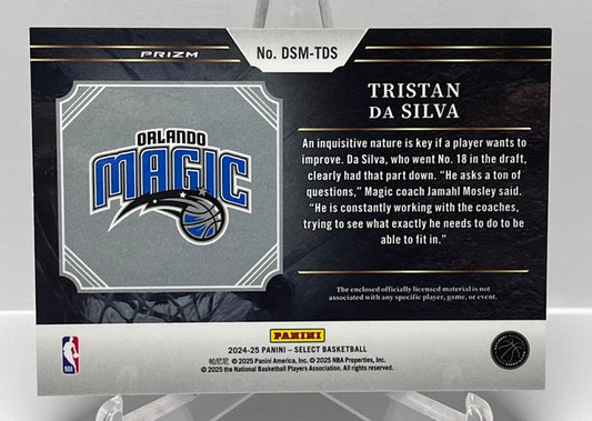 2024-25 Panini Select Draft Selections Prizm RC Tristan Da Silva Orlando