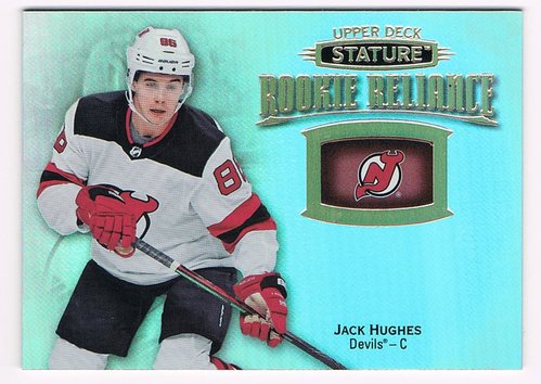 2019-20 Upper Deck Stature Rookie Reliance Jack Hughes Devils